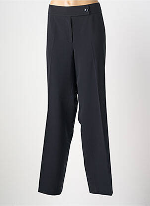 Pantalon droit fermeture zippée sous rabat boutonné taille normale noir ATELIER GARDEUR femme