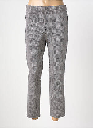 Pantalon 7/8 stretch taille normale gris FRANK WALDER femme