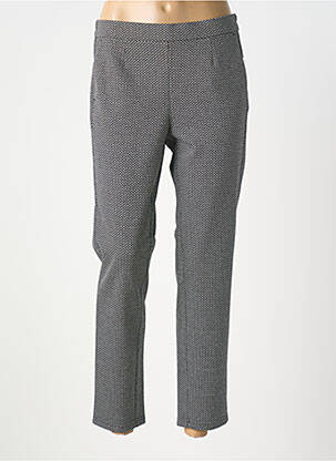 Pantalon 7/8 stretch taille normale noir FRANK WALDER femme