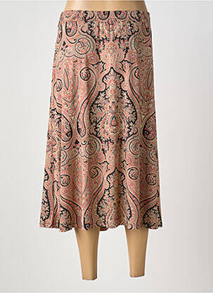 Jupe mi-longue taille normale rose K-DESIGN femme