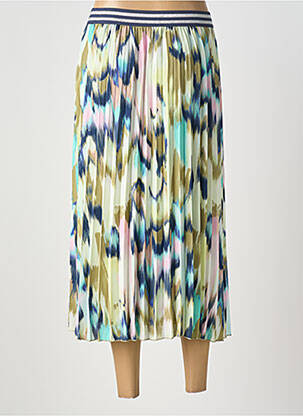 Jupe longue imprimé fantaisie bleu SAMOON femme