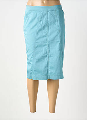 Jupe mi-longue coupe droite bleu ATELIER GARDEUR femme