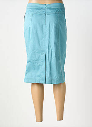 Jupe mi-longue coupe droite bleu ATELIER GARDEUR femme