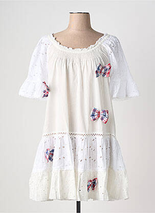Tunique manches courtes col rond blanc RHUM RAISIN femme