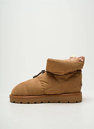 Bottines/boots bout rond talon plat jusqu'à 3cm marron FLUFIÉ femme