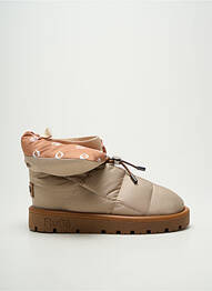 Bottines/boots bout rond talon plat jusqu'à 3cm beige FLUFIÉ femme