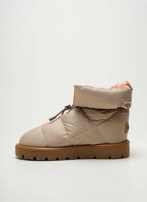Bottines/boots bout rond talon plat jusqu'à 3cm beige FLUFIÉ femme