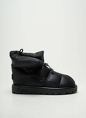 Bottines/boots bout rond talon plat jusqu'à 3cm noir FLUFIÉ femme
