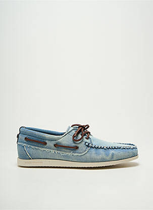 Chaussures bâteau bout carré bout carré bleu HUGO BOSS homme