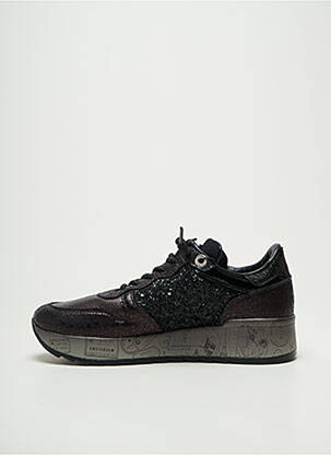 Baskets fermeture elastique talon de 4 à 6cm noir CETTI femme