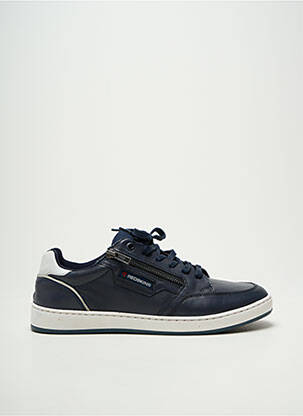 Baskets fermeture zip et lacets bout rond bleu REDSKINS homme