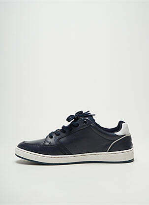 Baskets fermeture zip et lacets bout rond bleu REDSKINS homme