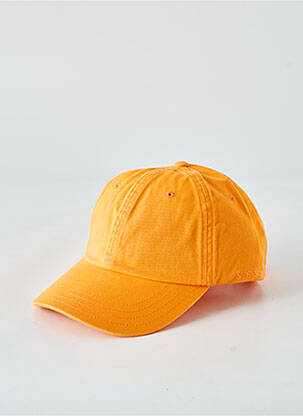 Casquette fermeture pressionnée orange STETSON homme