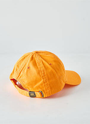 Casquette fermeture pressionnée orange STETSON homme