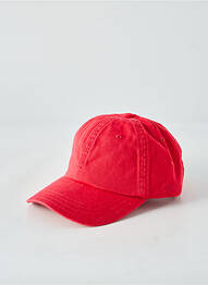 Casquette fermeture pressionnée rouge STETSON homme