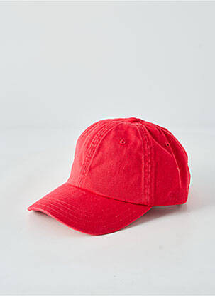 Casquette fermeture pressionnée rouge STETSON homme
