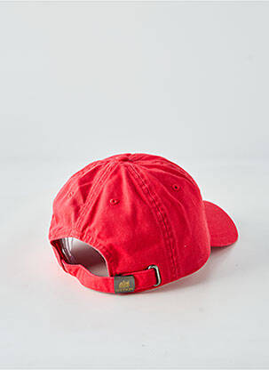 Casquette fermeture pressionnée rouge STETSON homme