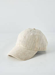 Casquette fermeture pressionnée beige STETSON homme