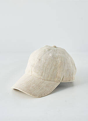 Casquette fermeture pressionnée beige STETSON homme
