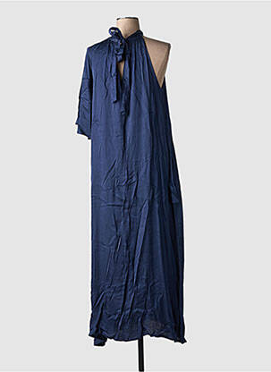 Robe longue sans manche sans manche bleu LAUREN VIDAL femme