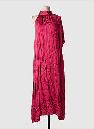 Robe longue sans manche sans manche rouge LAUREN VIDAL femme