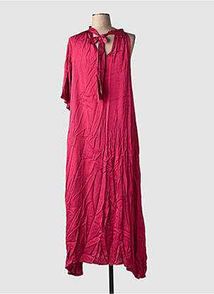 Robe longue sans manche sans manche rouge LAUREN VIDAL femme