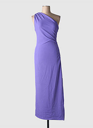 Robe longue sans manche sans manche violet LAUREN VIDAL femme