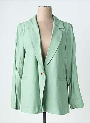 Blazer manches longues vert LAUREN VIDAL femme