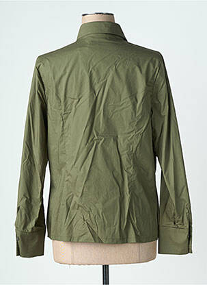 Chemisier coupe cintrée manches longues vert LAUREN VIDAL femme