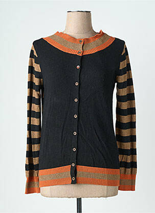 Gilet manches longues col rond noir JEI'S BY LETIZIA DENARO femme