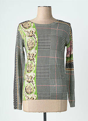 Pull coupe cintrée manches longues noir JEI'S BY LETIZIA DENARO femme