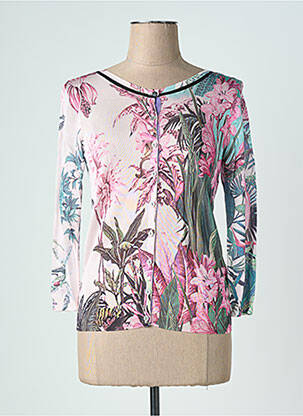 Gilet manches longues manches 3/4 rose JEI'S BY LETIZIA DENARO femme