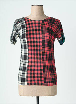 Pull coupe cintrée manches courtes rouge JEI'S BY LETIZIA DENARO femme