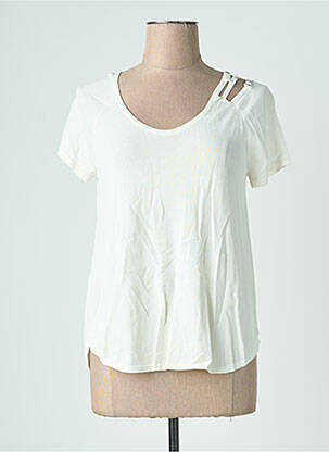 Top manches courtes manches courtes blanc JEI'S BY LETIZIA DENARO femme