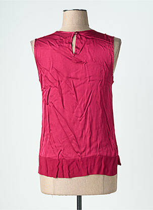 Top sans manche sans manche rouge LAUREN VIDAL femme