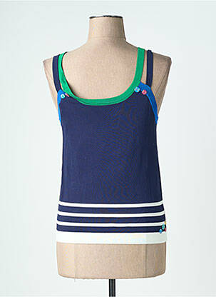 Top imprimé fantaisie fines bretelles bleu JEI'S BY LETIZIA DENARO femme