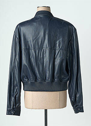 Veste simili cuir poches bleu URBANCODE femme