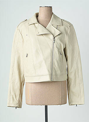 Veste simili cuir poches beige URBANCODE femme
