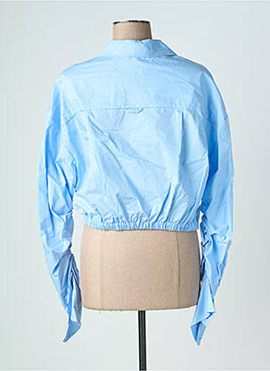Chemisier manches longues manches longues bleu LAUREN VIDAL femme