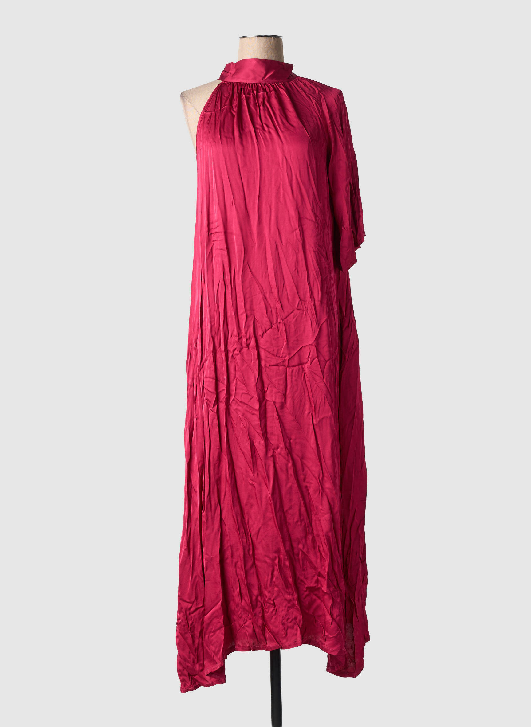 Robe longue sans manche sans manche rouge LAUREN VIDAL femme