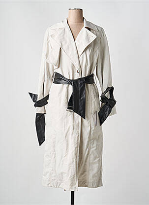 Trench tissage popeline sans capuche beige URBANCODE femme