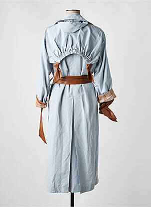 Trench tissage popeline sans capuche bleu URBANCODE femme