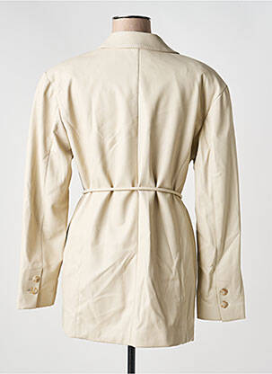 Veste simili cuir epaulette beige URBANCODE femme