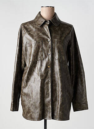 Veste simili cuir poches gris URBANCODE femme