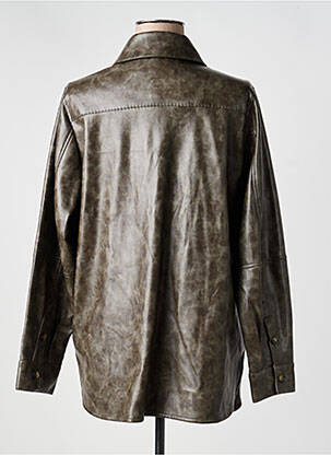 Veste simili cuir poches gris URBANCODE femme