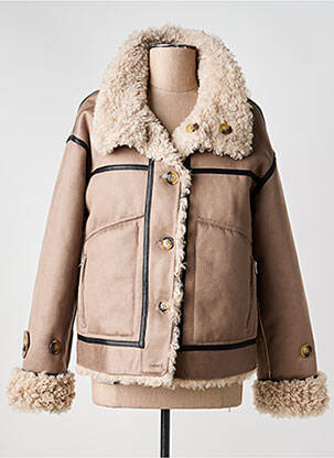 Manteau court coupe droite sans capuche marron URBANCODE femme