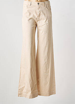 Jean coupe flare taille normale taille normale beige LAUREN VIDAL femme