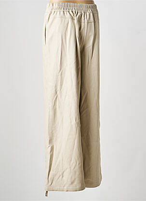 Pantalon large fermeture zippée sous rabat avec crochet taille normale beige URBANCODE femme