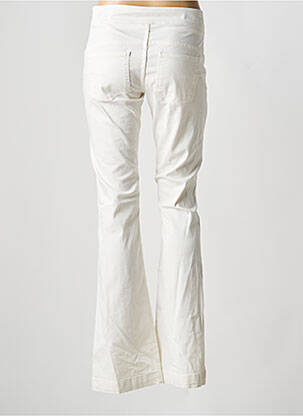 Jeans bootcut taille haute taille haute blanc LAUREN VIDAL femme