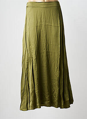 Jupe longue coupe fluide vert LAUREN VIDAL femme